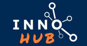 Logo containing the words Inno Hub